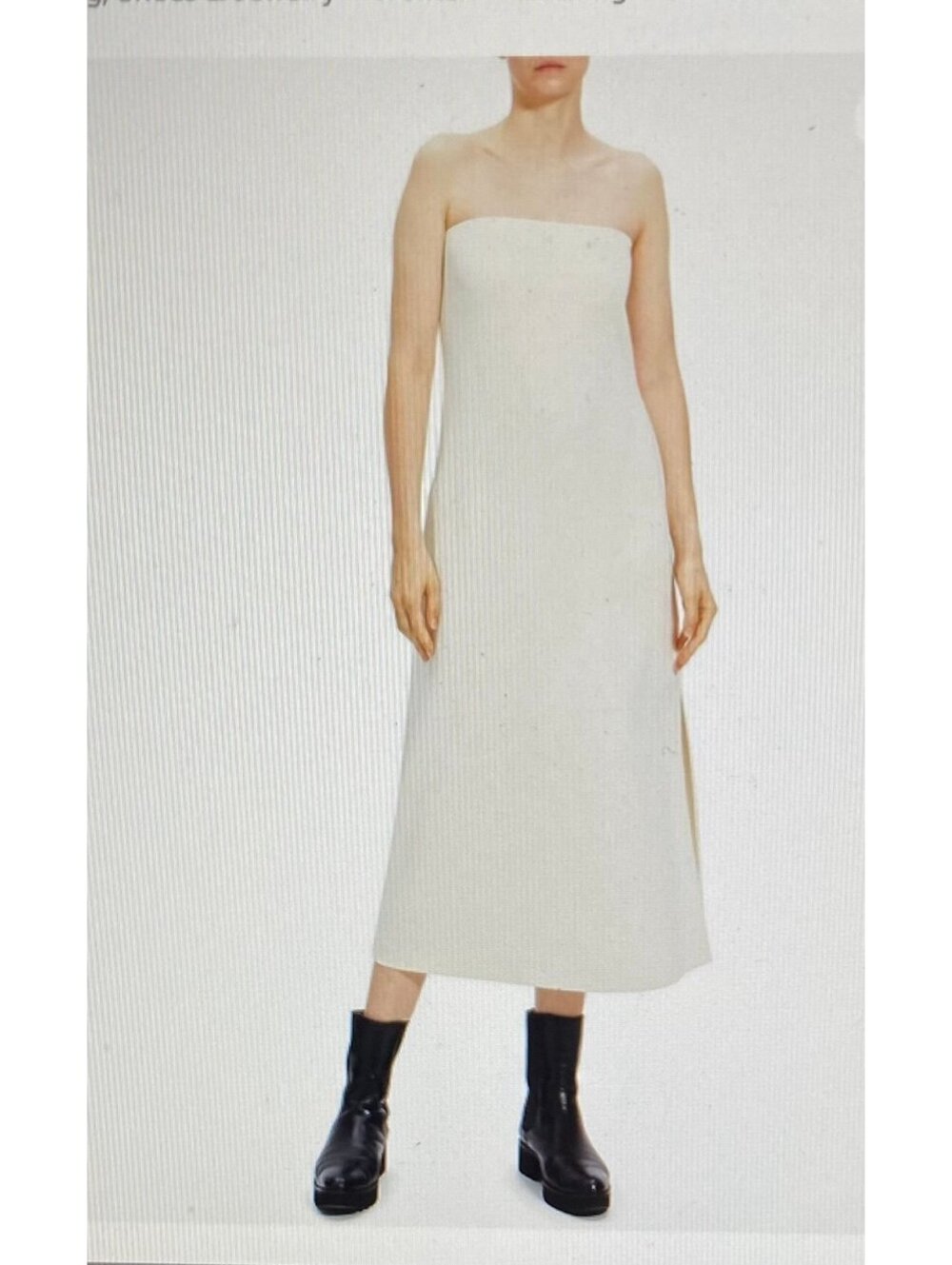 Theory Women’s Crepe Strapless Maxi Dress Size 10
